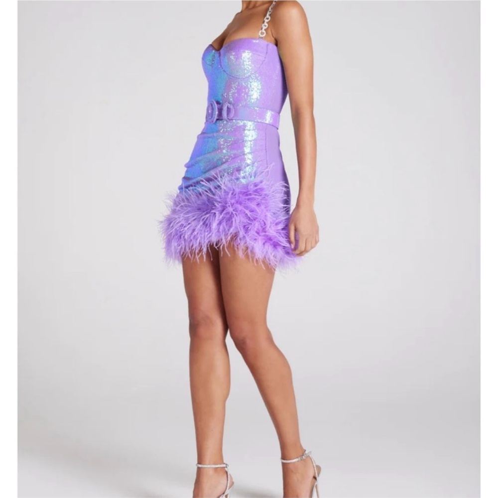 Nadine Merabi, Fifi purple dress - Picture 3 of 7